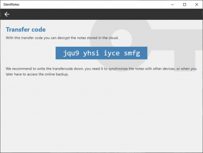 Capture d'écran de l'application SilentNotes - #8