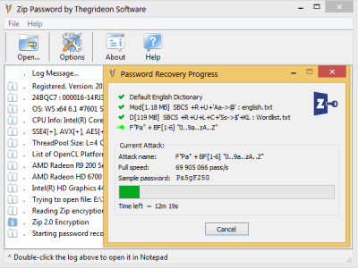 Capture d'écran de l'application Thegrideon Software Zip Password - #2