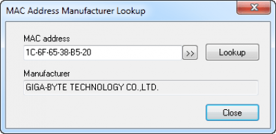 Capture d'écran de l'application LizardSystems Change MAC Address - #3
