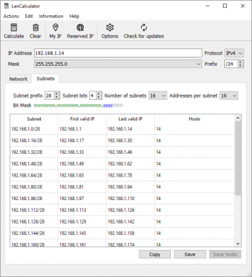 Capture d'écran de l'application LizardSystems LanCalculator - #8