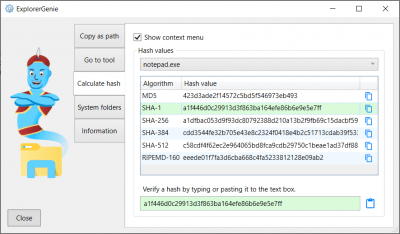Capture d'écran de l'application ExplorerGenie - #3