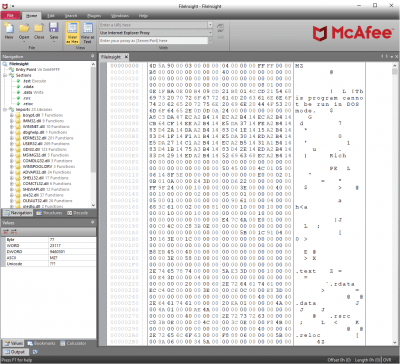 Capture d'écran de l'application FileInsight - #1