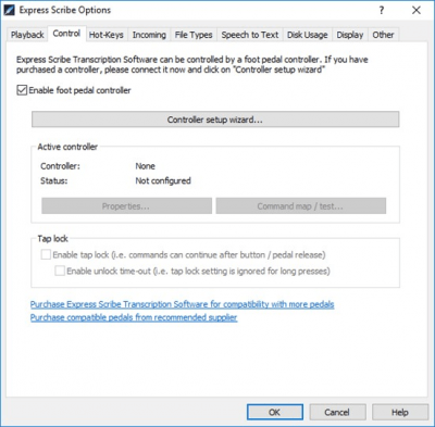 Capture d'écran de l'application Express Scribe - #3