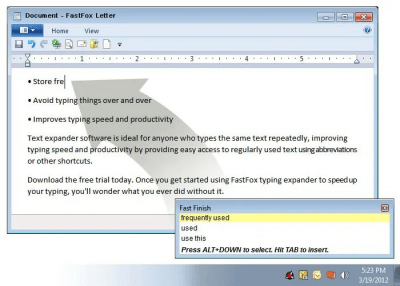 Capture d'écran de l'application FastFox Text Expander - #1