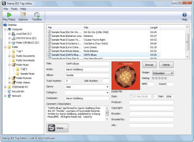 Capture d'écran de l'application Stamp ID3 Tag Editor - #1