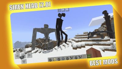 Capture d'écran de l'application Siren Head v2 Minecraft - #1