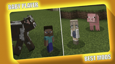 Capture d'écran de l'application Baby Player Mod Minecraft - #1