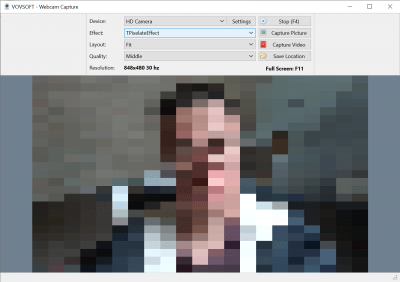 Capture d'écran de l'application Vovsoft Webcam Capture - #2
