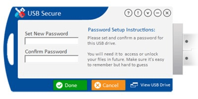 Capture d'écran de l'application USB Secure - #3