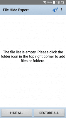Capture d'écran de l'application File Hide Expert - #1