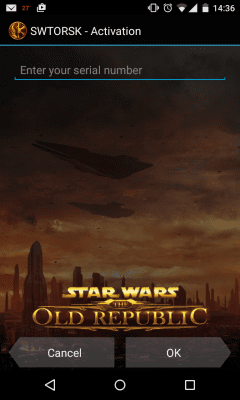 Capture d'écran de l'application The Old Republic Security Key - #1