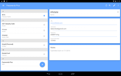 Capture d'écran de l'application Passwords Plus Password Mgr - #14