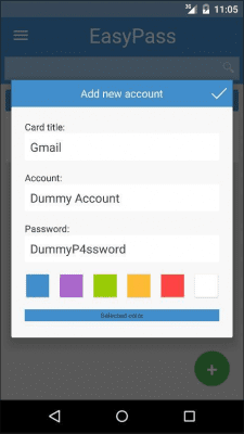 Capture d'écran de l'application EasyPass - #3