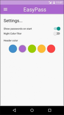 Capture d'écran de l'application EasyPass - #7