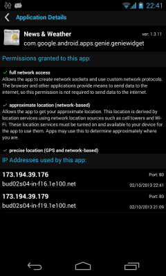 Capture d'écran de l'application Network Connections - #5