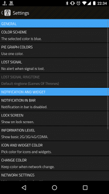 Capture d'écran de l'application 2G, 3G, 4G, LTE Network Monitor - #8