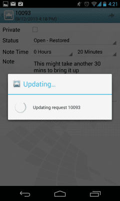 Capture d'écran de l'application Novell Service Desk - #7