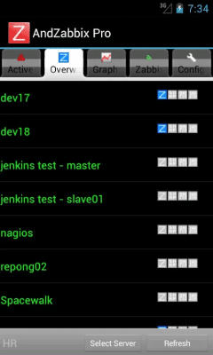 Capture d'écran de l'application Andzabbix Lite - #3