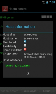 Capture d'écran de l'application Andzabbix Lite - #5