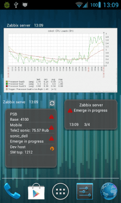 Capture d'écran de l'application Andzabbix Lite - #8