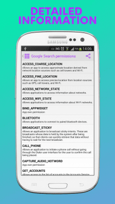 Capture d'écran de l'application F-Secure App Permissions - #5
