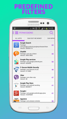 Capture d'écran de l'application F-Secure App Permissions - #6