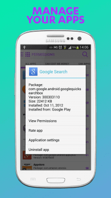 Capture d'écran de l'application F-Secure App Permissions - #7