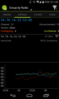 Capture d'écran de l'application inSSIDer - #6