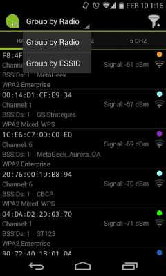 Capture d'écran de l'application inSSIDer - #7