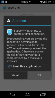 Capture d'écran de l'application SuperVPN Free VPN Client - #2