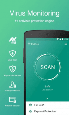 Capture d'écran de l'application TrustGo Antivirus & Mobile Security - #1