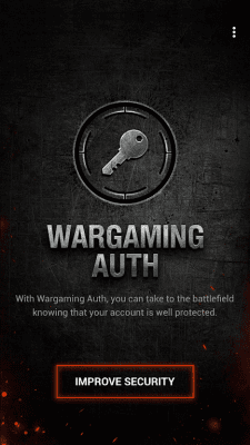 Capture d'écran de l'application Wargaming Auth - #1