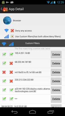 Capture d'écran de l'application Firewall sans Root - #5