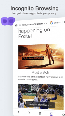 Capture d'écran de l'application UC Mini - #4