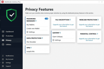 Capture d'écran de l'application BitDefender Antivirus Plus - #3