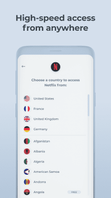 Capture d'écran de l'application Hola Free VPN Proxy - #3
