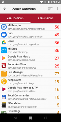 Capture d'écran de l'application Zoner AntiVirus Free - #4