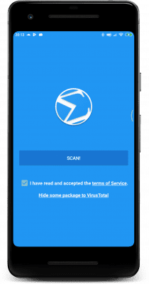 Capture d'écran de l'application VirusTotal Mobile - #1