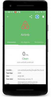 Capture d'écran de l'application VirusTotal Mobile - #4