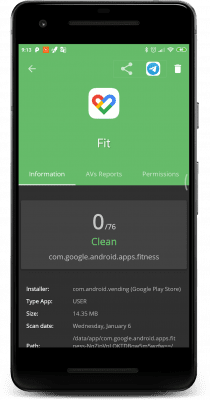 Capture d'écran de l'application VirusTotal Mobile - #5