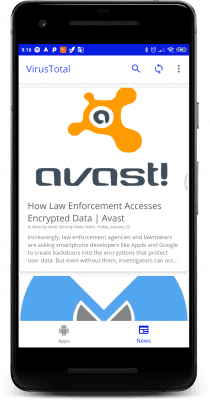 Capture d'écran de l'application VirusTotal Mobile - #6
