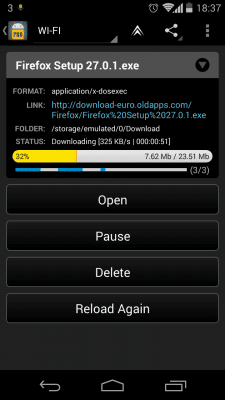 Capture d'écran de l'application Loader Droid download manager - #4
