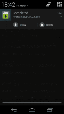Capture d'écran de l'application Loader Droid download manager - #5