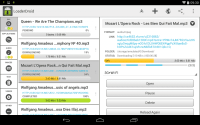 Capture d'écran de l'application Loader Droid download manager - #7
