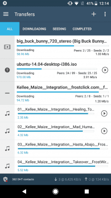 Capture d'écran de l'application FrostWire: Torrent Downloader & Music Player - #4