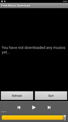 Capture d'écran de l'application Free music download - #3