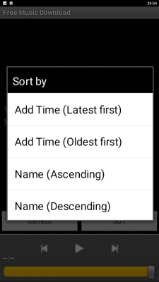 Capture d'écran de l'application Free music download - #4
