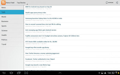 Capture d'écran de l'application News Feed (RSS Reader) - #1