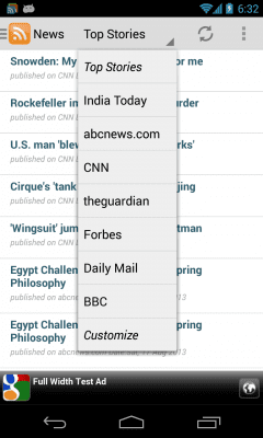Capture d'écran de l'application News Feed (RSS Reader) - #7