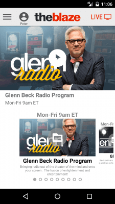 Capture d'écran de l'application TheBlaze - #3